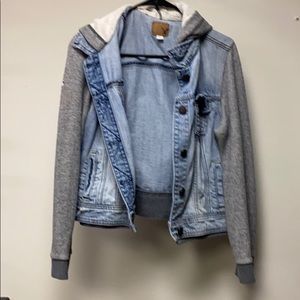 American eagle jean jacket/sweatshirt L
